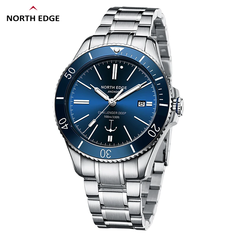 Unisex Watch North Ee Anchor 42MM Men Mechanical Wristwatch Sapphire Gl Miyota - £214.07 GBP