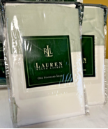 RALPH LAUREN WENTWORTH CUFF EUCALYPTUS Standard Pillow Sham Sateen Cotto... - $98.95