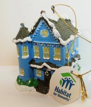 Hand Painted Habitat for Humanity Ornament Victorian House Christmas - £12.66 GBP