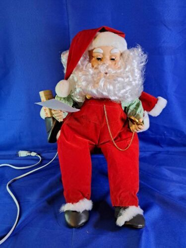 Primary image for VTG Telco Motionettes Dozing Santa Animated Snoring Christmas Display In Box