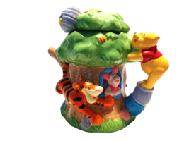 Winnie the Pooh Ceramic Tea Pot with Tigger RARE Houston Harvest Disney ... - £29.88 GBP