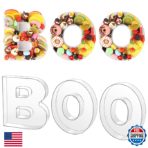 3 Pcs Boo Letters Food Tray, 10" Clear Acrylic Charcuterie Letter Fillab... - $64.62