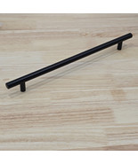 10&quot; Center to Center Black Modern Dresser Pull T Bar Handle Cabinet Hard... - $2.96