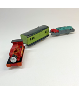 Thomas &amp; Friends Trackmaster HARVEY w/ Coach &amp; Flatbed Train Tank Engine. - $40.78 CAD