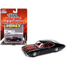 1969 Oldsmobile 442 Black with Red Stripes and Red Interior &quot;Racing Champions... - £14.68 GBP