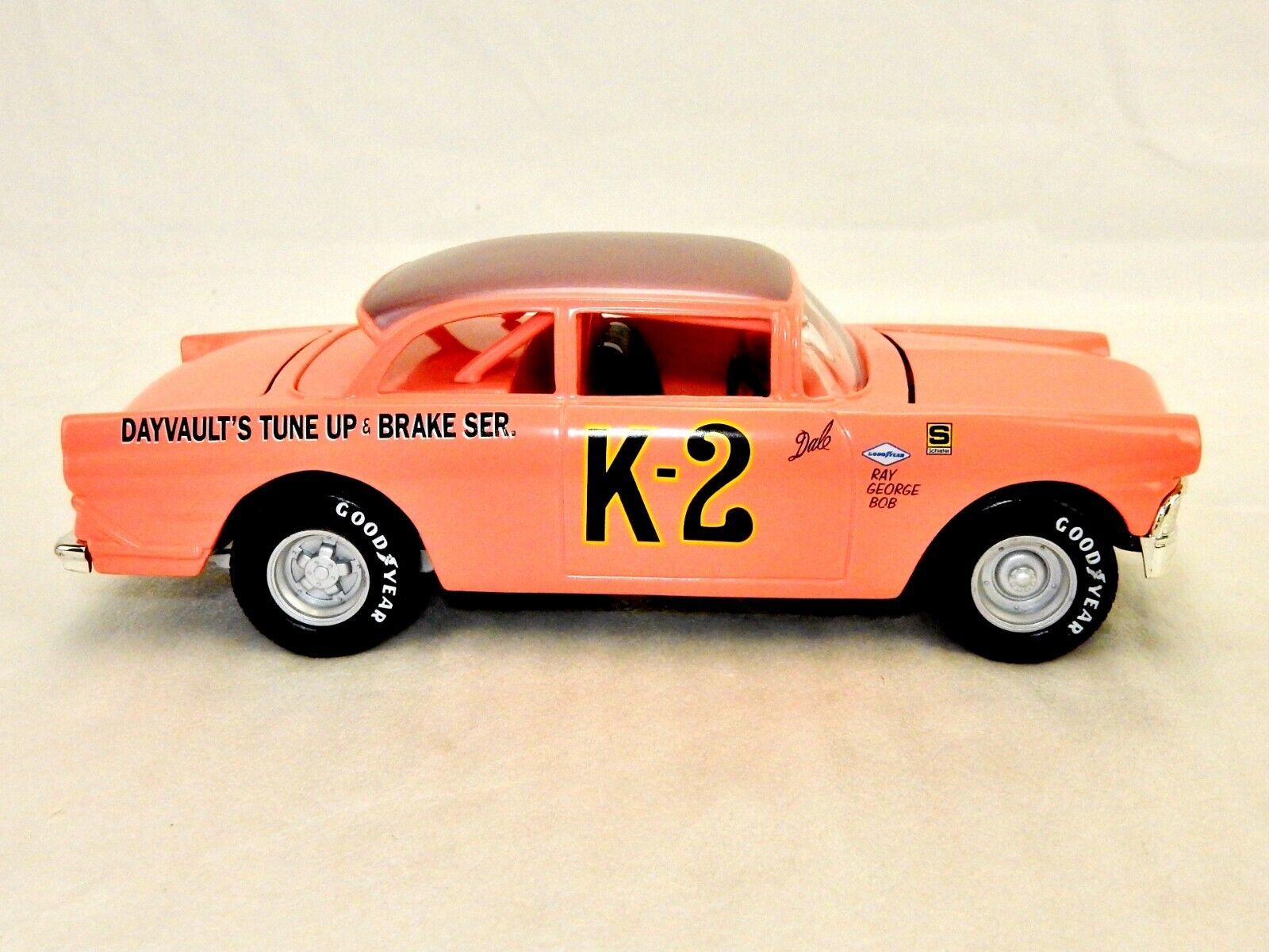 Primary image for Dale Earnhardt Sr.'s 1st Racecar, Pink 1956 Ford Victoria #K-2, Die Cast Metal