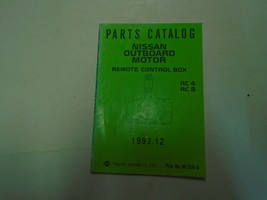 1992 Nissan Marine Outboard Motor RC4/RC8Remote Parts Catalog Manual M-258-B - £14.98 GBP