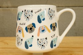Pfaltzgraff Ceramic Oversized Coffee Mug Puppy Dog Print Ruff Sniff Yip ... - $14.84