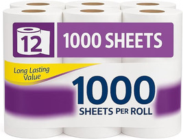 12 rolls of Scott 1000 sheets per roll Toilet Paper - $24.00