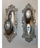 Victorian Style Satin Nickel Plate/Knob Passage set with &quot;Skeleton Keyhole&quot; - $87.50