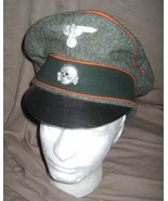 German ww2 elite Waffen ss replica reproduction Orange Crusher Cap Hat S... - $171.43 CAD