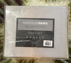 Madison Park Essentials Ivory Satin Wrinkle-Free 6-Piece KING Sheet Set - £23.29 GBP