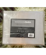 Madison Park Essentials Ivory Satin Wrinkle-Free 6-Piece KING Sheet Set - £23.35 GBP