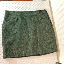 Outback Red Womens Sz 6 Green Tweed Skirt Lined  - £15.50 GBP