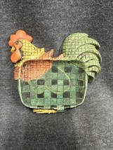 Ceramic Rooster Chicken Soap Dish Trinket Country Kitchen Farmhouse 4.5” - £6.98 GBP