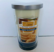 TrueLiving 3 - in - 1 Candle - Buttery Vanilla, Sugared Lemon, Sweet Blueberry. - £14.67 GBP