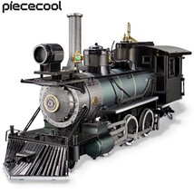 Piececool Puzzle 3d Metal Mogul Locomotive 282Pcs Assembly Model Building Kit To - £38.31 GBP