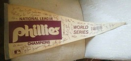 1983 Philadelphia Phillies National League Champs World Series Pennant + Roster - £21.93 GBP