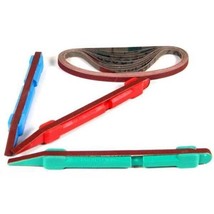 Sandpaper Kit 3 Sanding Belts &amp; Stick Abrasives Tools - £24.74 GBP