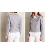 Anthropologie Vegan Suede Moto Jacket by Hei Hei $188 Sz XS - NWT - $89.99