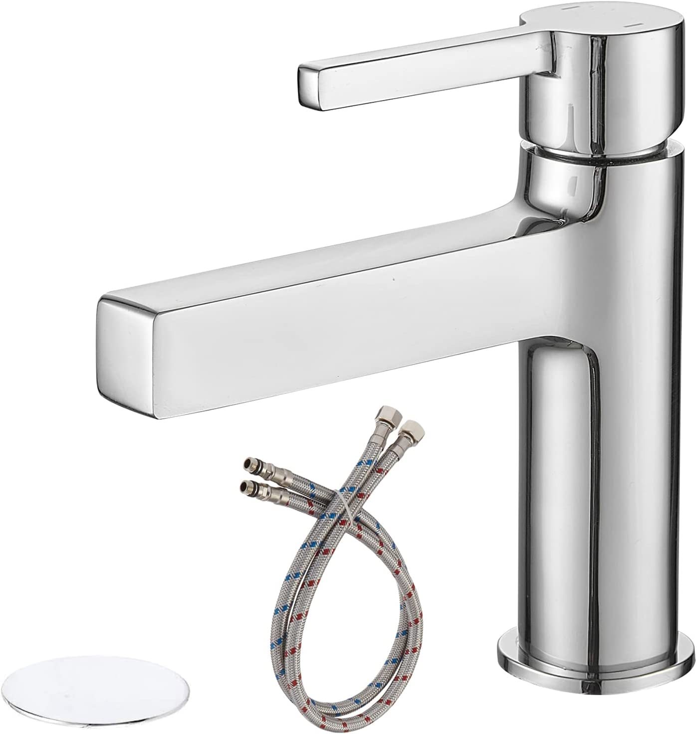 Bathlavish Deck Mounted Single Handle Modern Lavatory Vanity Mixer Tap, ... - $59.92