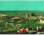 View From Punchbowl Lookout Honolulu Hawaii HI UNP Nani Li&#39;i Chrome Post... - $3.91