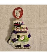 New Radko 1018873 Skating Snowman Couple Our First Christmas Ornament - $903.69 MXN