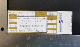 METALLICA - VINTAGE MARCH 9, 1992 NASHVILLE, TN NEAR MINT WHOLE CONCERT ... - £23.49 GBP