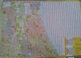 North Shore Chicago 27 x 39 Laminated Wall Map (G) - £36.50 GBP