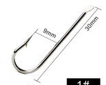 Ng 100pcs lot 1799n high carbon steel fishing hooks 1 10 barbed flatted round bent thumb155 crop