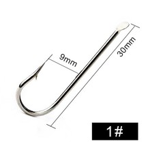 FISH  100pcs/lot 1799N High  Steel Fishing Hooks 1#-10# Barbed Flatted Round Ben - £37.46 GBP