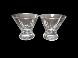 Grey Goose Vodka Embossed Steamless Footed Martini Lowball Glasses - $19.80