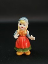 VTG 50s Hi Style by Bridge Japan Pretty Little Dutch Girl Bone China Miniature - £23.66 GBP