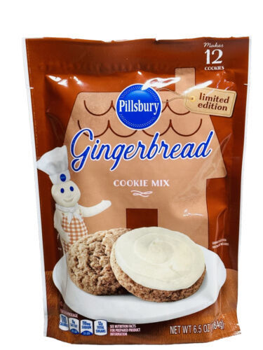 Pillsbury Gingerbread Limited Edition Cookie Mix Makes 12 Cookies. 6.5 Oz/184gm - $9.78