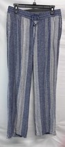 Old Navy Women’s High-Waisted Linen-Rayon Wide-Leg Pants Striped Size Me... - $17.79
