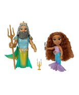 Disney The Little Mermaid Ariel Doll and King Triton Petite Gift Set, 6 ... - £19.74 GBP