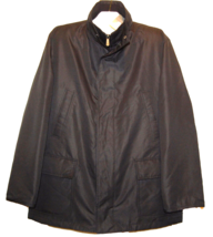 Joseph Abboud Black Rain Coat Zipper Men&#39;s Jacket Size L - £43.70 GBP