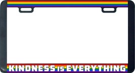 Kindness is everything Gay Lesbian pride rainbow LGBTQ license plate frame - £6.17 GBP