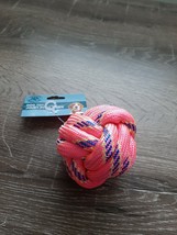 Dog Toy Monkey Fist Knot Rope BALL3&quot; Large Hot PINK-Brand New-SHIPS N 24 Hours - £11.60 GBP