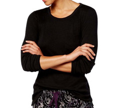 Alfani Womens Scoop Neck Pajama Top Only,1-Piece,Black,Small - £19.89 GBP