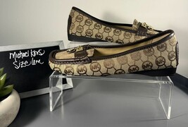 Women&#39;s Michael Kors Mk Logo Slip On Loafers Flats Size 6m - $60.00