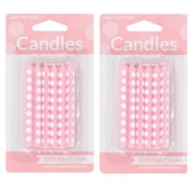 24 Creative Converting Cake Candle, 2.25&quot;, Classic Pink Polka Dot (2x 12) - £5.38 GBP