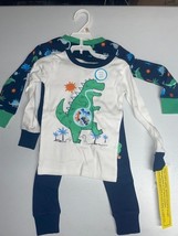 Carter&#39;s Boys&#39; 4 Pc Cotton Green Dino Pajama Set Size 2T - $10.40