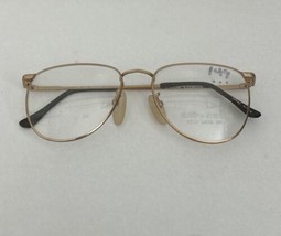 VTG New Europa Gold Metal Oxford Eyeglass Frames  51-18-140 Round Gold G... - £19.33 GBP