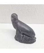 The Wolf Original Soap Stone Sculpture Hand Carved Canada Seal on Rock S... - €12,69 EUR