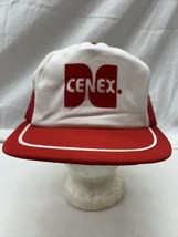 trucker hat baseball Cap Vintage Mesh SnapBack Cenex Red Cap White Front - $39.99