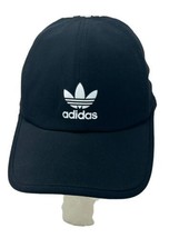 Adidas 3 Stripe Black Hat Running Jogging Adult Adjustable Strapback - £11.64 GBP