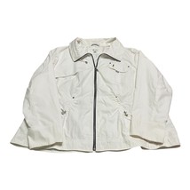 Dressbarn Woman White Utility Jacket – Size 18/20 – Cotton Nylon Blend, ... - $637.75 MXN
