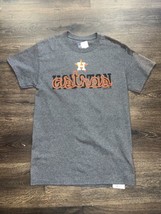 MLB Houston Astros Gray Short Sleeve T Shirt Size Small - £7.44 GBP