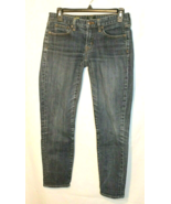J. CREW TOOTHPICK JEANS SIZE 26 MEDIUM BLUE SKINNY ANKLE  FLAT FRONT 5 P... - £14.58 GBP